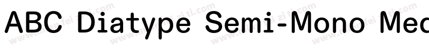 ABC Diatype Semi-Mono Medium字体转换